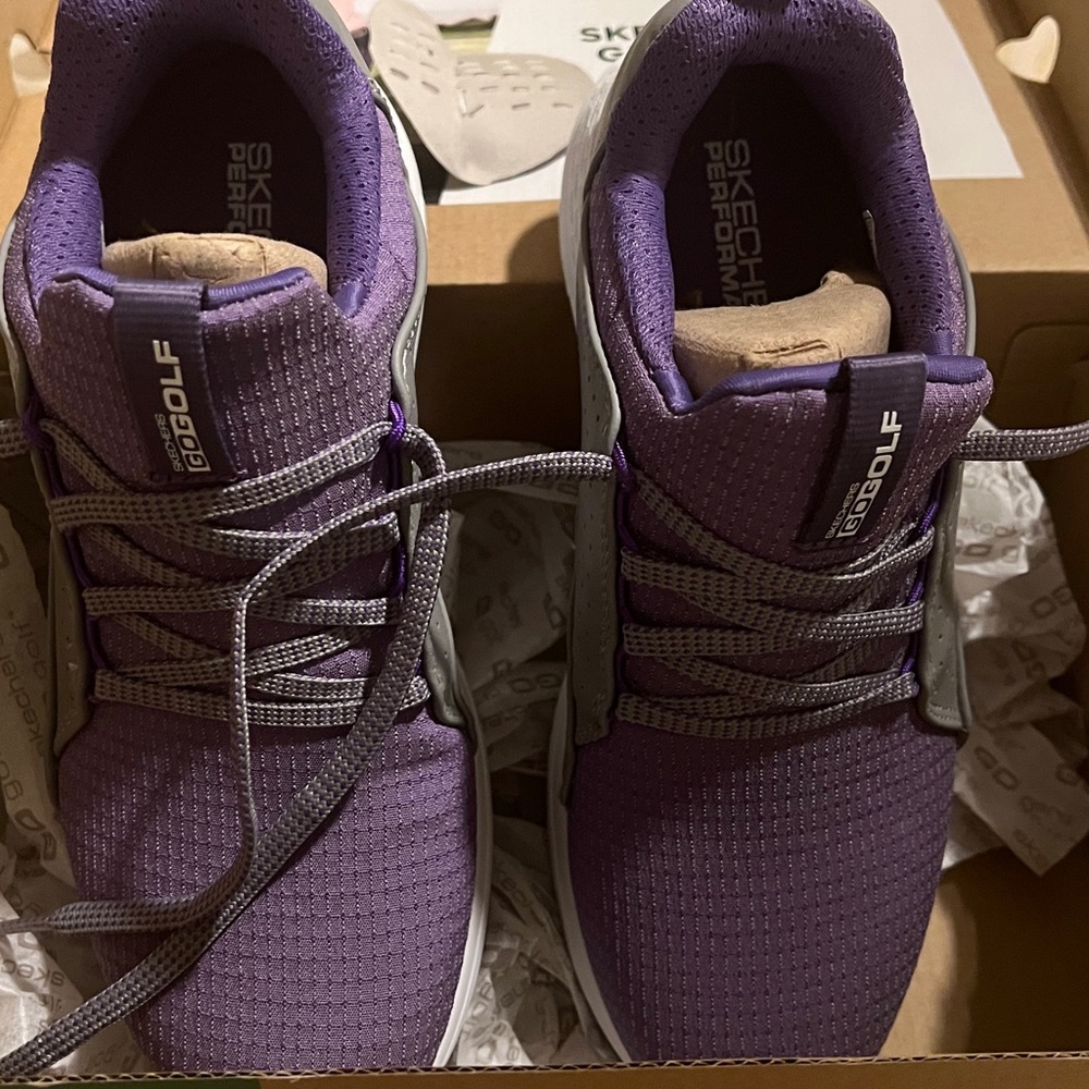 Skechers Purple and Gray Women's Sneakers